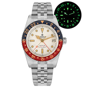 ★Flash Deal★IXDAO 6542 904L Stainless Steel NH34 GMT Watch