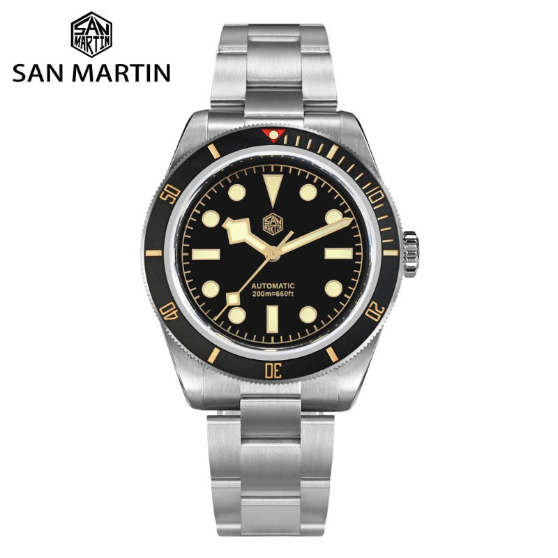 San Martin Retro Dive Watch Watchdives X San Martin 6200 BB58