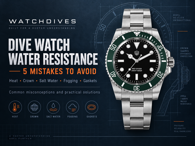 Dive Watch Water Resistance: 5 Mistakes to Avoid