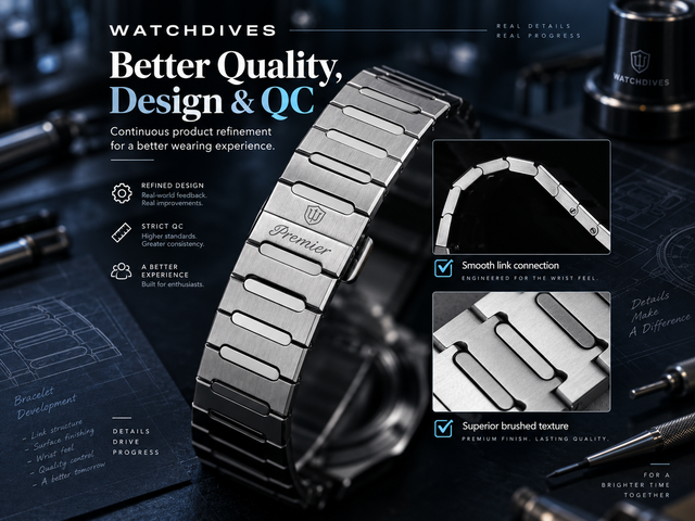 How Watchdives Is Improving: Our Commitment to Better Quality, Design & QC