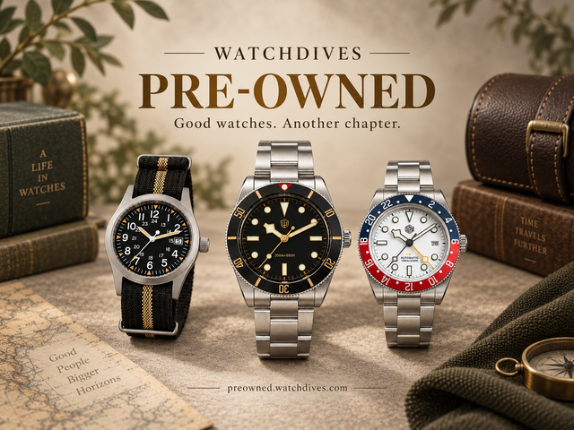Introducing Watchdives Pre-Owned: A New Chapter for Watch Collectors