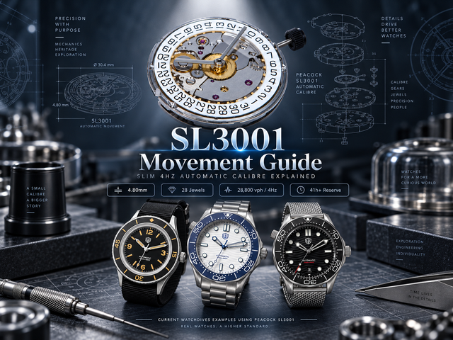 Peacock SL3001 Movement Guide: Specs, 4Hz & Power Reserve