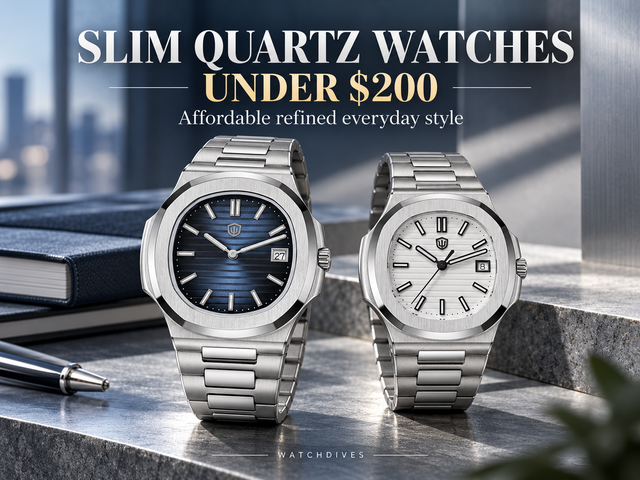 Slim Quartz Watches Under $200: WD0013 vs WD0013B