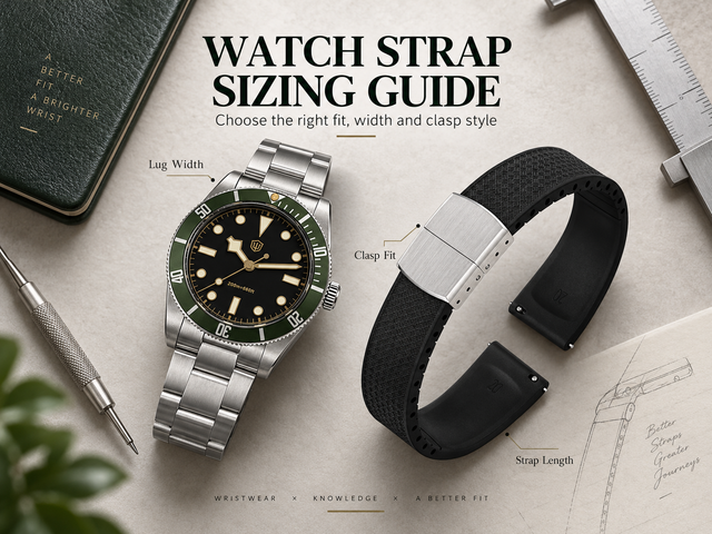 Watch Strap Sizing Guide: Lug Width, Length & Clasp Fit