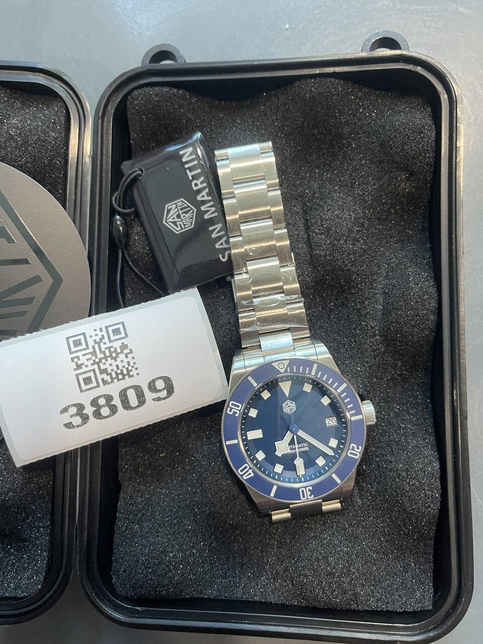 ★US-Pre-Owned★Watchdives x San Martin PT5000 Titanium 39mm Dive Watch SN0121TD