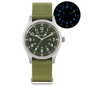 ★Anniversary Sale★Militado 36mm Sapphire Crystal Pilot Field Watch