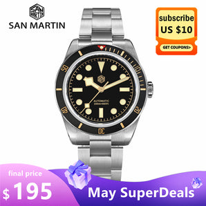 ★May Sale★Watchdives x San Martin 6200 BB58 Retro Watch SN004 V2