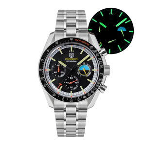 ★WeeklyDeals★Watchdives 39mm VK63 Chronograph Watch WD1863
