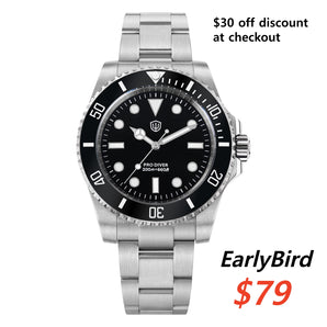 🔥EarlyBird🔥atchdives WD1680Q VH31 Sub Diver Watch V2