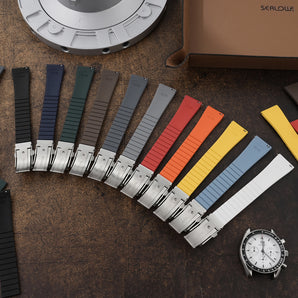 ★SuperDeals★Cut-to-Size CTS FKM Rubber Watch Strap