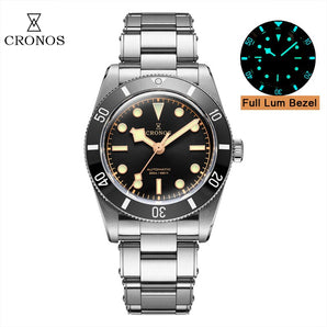 ★Anniversary Sale★Cronos 37mm BB54 Vintage Diver Watch L6024 V2
