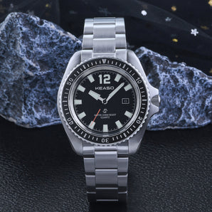 ★Big Save★KEASO 39mm Quartz Diver Men Watch