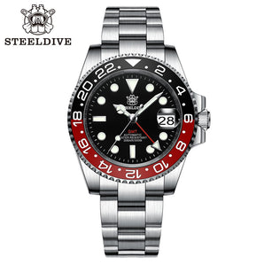 ★Black Friday★Steeldive SD1993 NH34 GMT Automatic Watch V2
