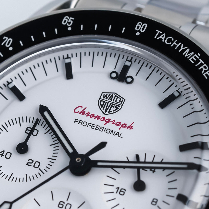 Watchdives WD1860 Cronografo Uomo 40mm – Vetro Zaffiro, Movimento Giapponese VK63, Impermeabile 100m