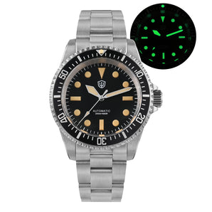 ★Gift Season★Watchdives WD5513 38mm Vintage Sub Dive Watch