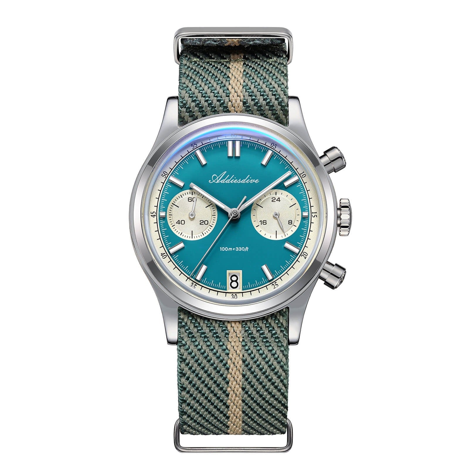 Addiesdive AD2095 38 mm VK64 Quartz Chronograph from the official product page