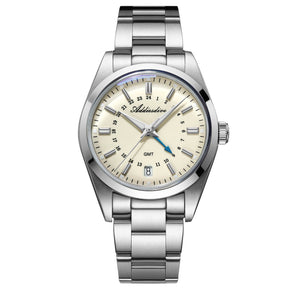 ★Anniversary Sale★Addiesdive Elegance Collection GMT Quartz Watch AD2065