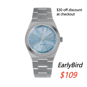 ★EarlyBird★Watchdives WD0012 Vintage VH31 Men Watch