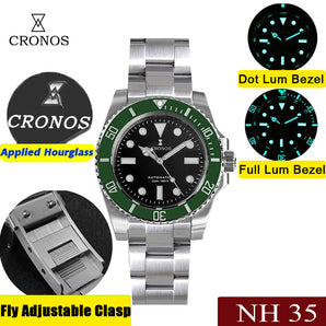Cronos No Date NH35 Sub Diver Watch L6015