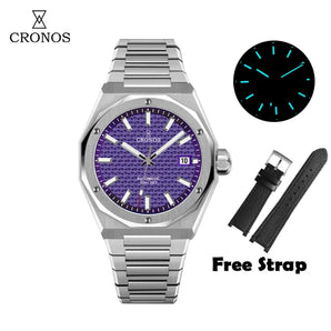 ★Halloween Sale★Cronos 39mm Skyline PT5000 Men Watch L6028