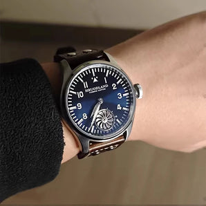 ★U.S. Pre-Owned★Hruodland 43mm ST3620 Retro Pilot  Watch