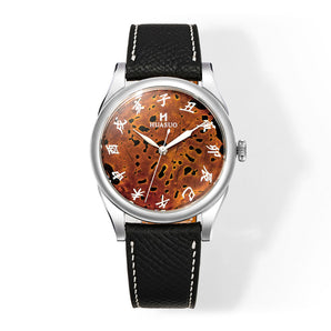 HuaSuo 38mm Luxury Handmade Lacquer Dial Men's Watch