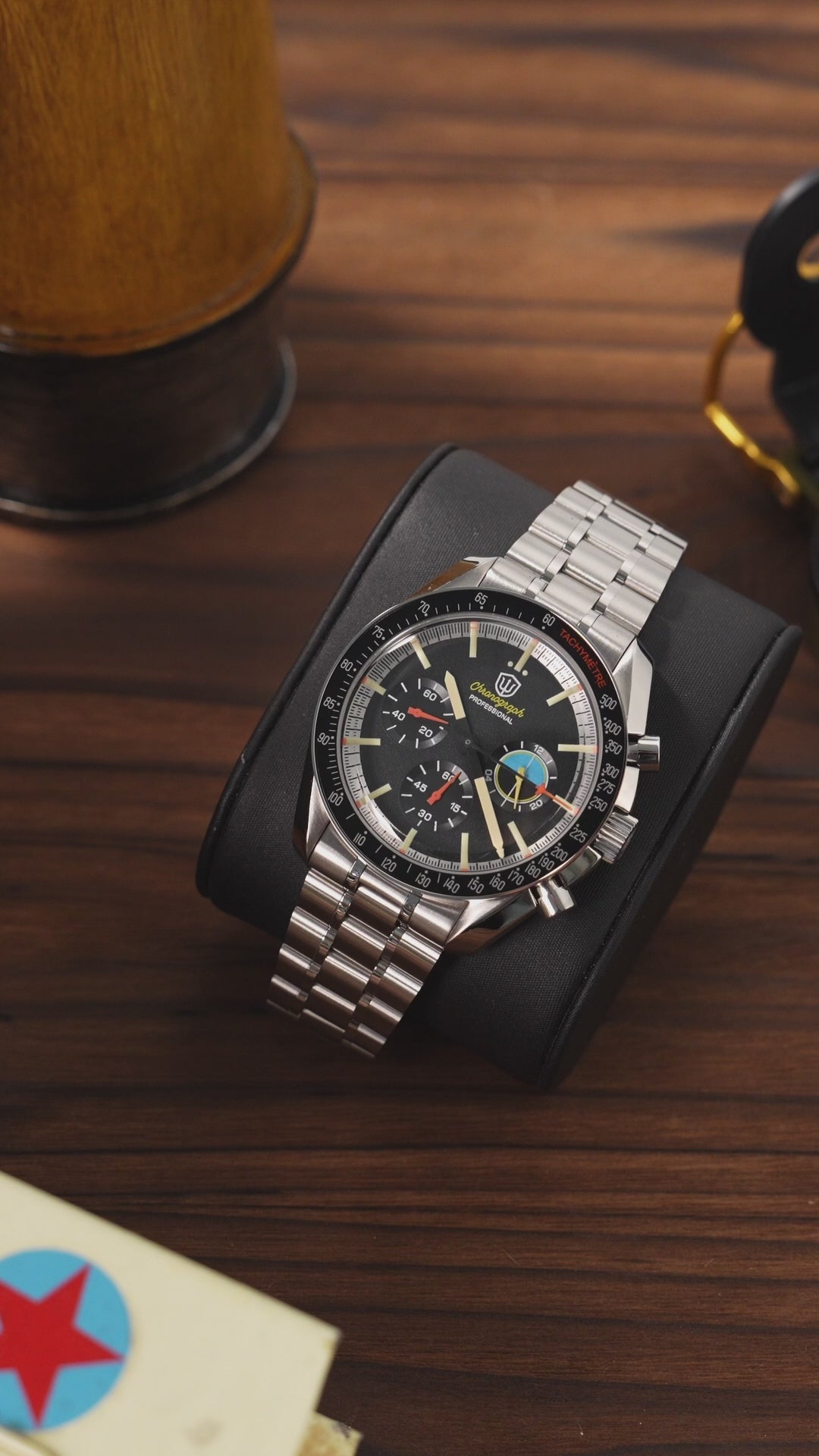 Watchdives 39mm VK63 Chronograph Watch WD1863 Speedy – WATCHDIVES