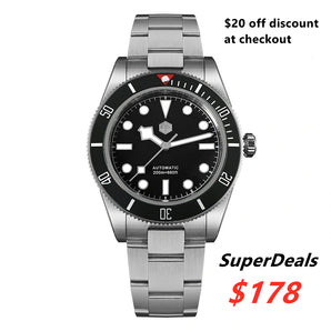 ★SuperDeals★San Martin 40mm BB58 NH35 Automatic Watch SN008G-D