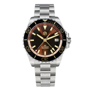 ★Weekly Deals★San Martin 39mm Diver GMT Watch SN0136