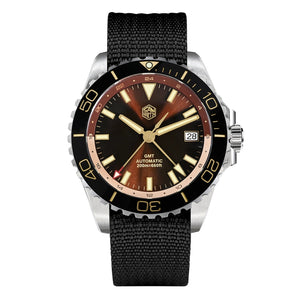 ★Weekly Deals★San Martin 39mm Diver GMT Watch SN0136