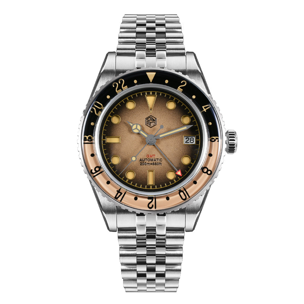 San Martin 40mm Vintage NH34 GMT Watch SN0134 | Classic Automatic ...