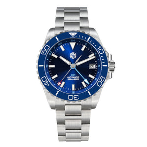 San Martin 39mm Diver GMT Watch SN0136