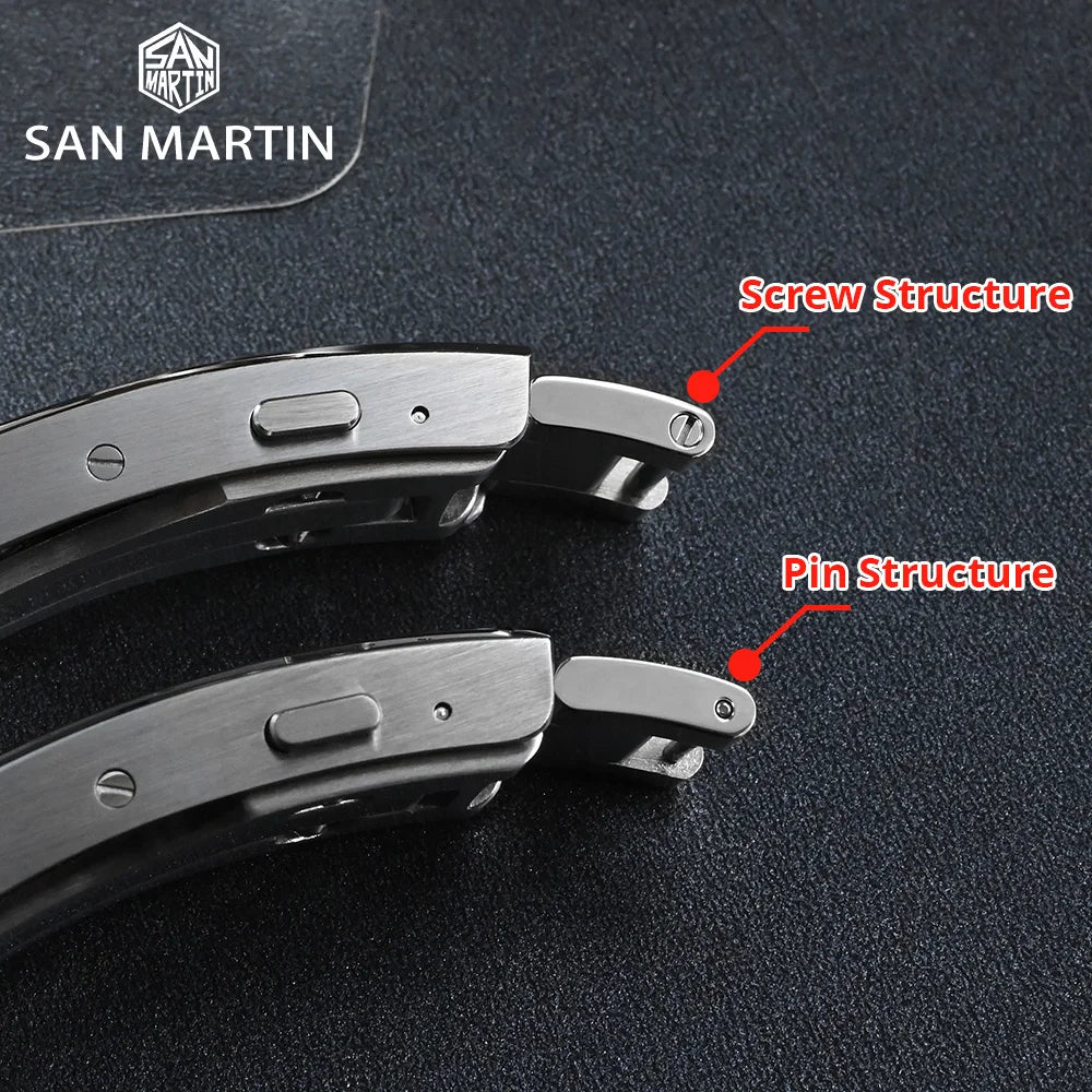 Buy San Martin Buckles- San Martin New Fly Adjustable Clasp 16mm -  Watchdives – WATCHDIVES