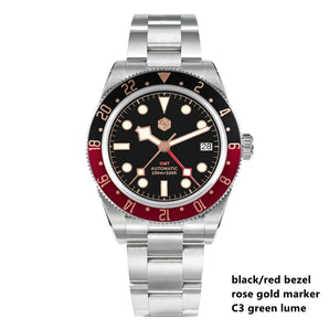 ★Weekly Deals★San Martin NH34 BB58 GMT Watch SN0109 V2