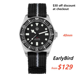 🔥EarlyBird🔥Watchdives 40mm EXD Titanium Diver Watch