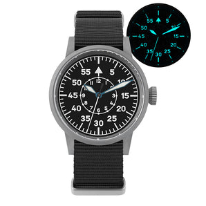 ★Sunshine Savings★Militado 37mm VH31 Pilot  Field Watch ML10