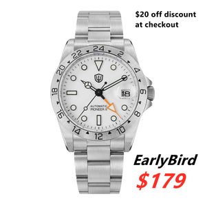 ★EarlyBird★Watchdives WD16570 NH34 GMT Watch V2