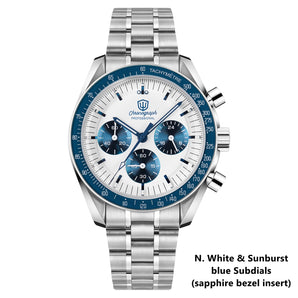 ★WeeklyDeal★Watchdives 39mm VK63 Chronograph Watch WD1863