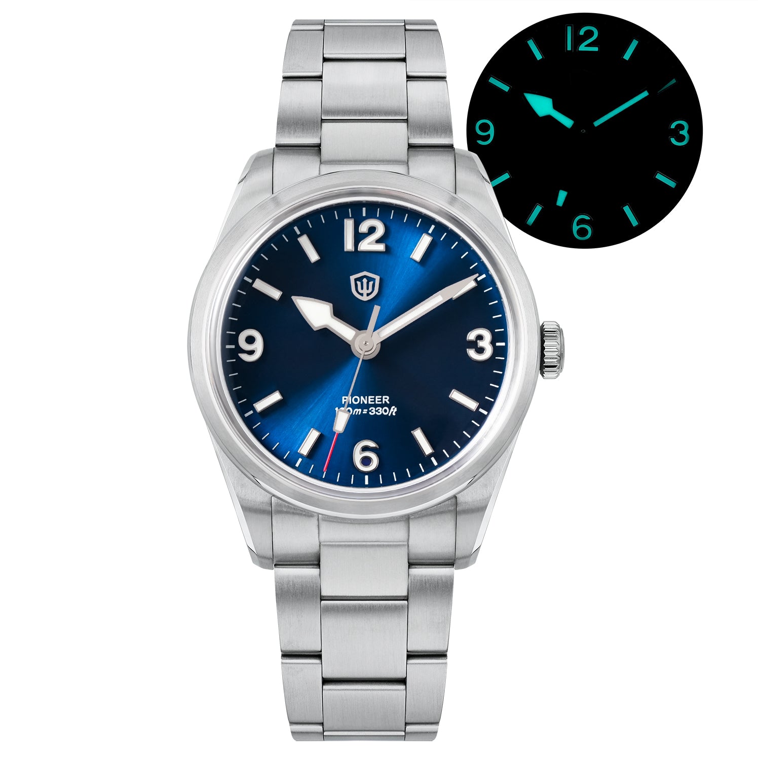 Watchdives WD1960S V2 36.5mm VH31 Vintage Field Watch from the official product page