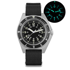 ★Gift Season★Watchdives WD1972 VH31 Military Dive Watch