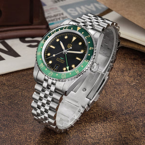 ★U.S. Warehouse★Watchdives WD6542 38mm GMT Men Watch