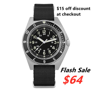 ★Flash Sale★Watchdives WD1972 VH31 Military Dive Watch