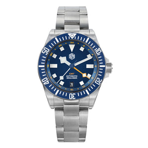 ★U.S. Pre-Owned★Watchdives x San Martin 39mm NH34 GMT Dive Watch SN0121B