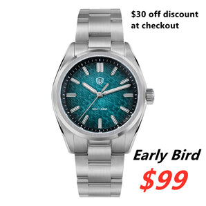 ★Early Bird★Watchdives WD0003 Original Design Aventurine Men Watch