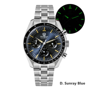 ★U.S. Pre-Owned★Watchdives 39mm VK63 Chronograph Watch WD1863