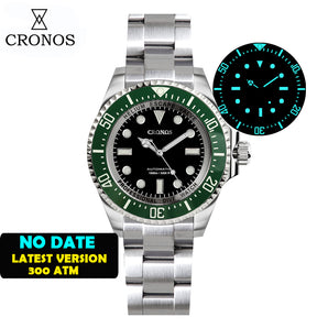Cronos 44mm Sub Diver Watch 6009 - No Calendar
