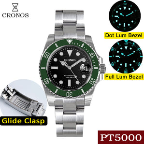 ★Black Friday★Cronos 2.5x Water Ghost PT5000 Dive Watch L6005