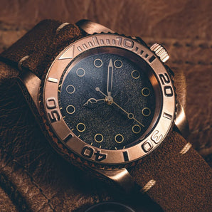 Shirryu Vintage Bronze Sub Diver Watch