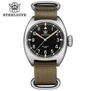Steeldive SD1907 Automtic British Military W10 Field Watch