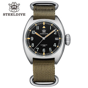 Steeldive SD1907 Automtic British Military W10 Field Watch